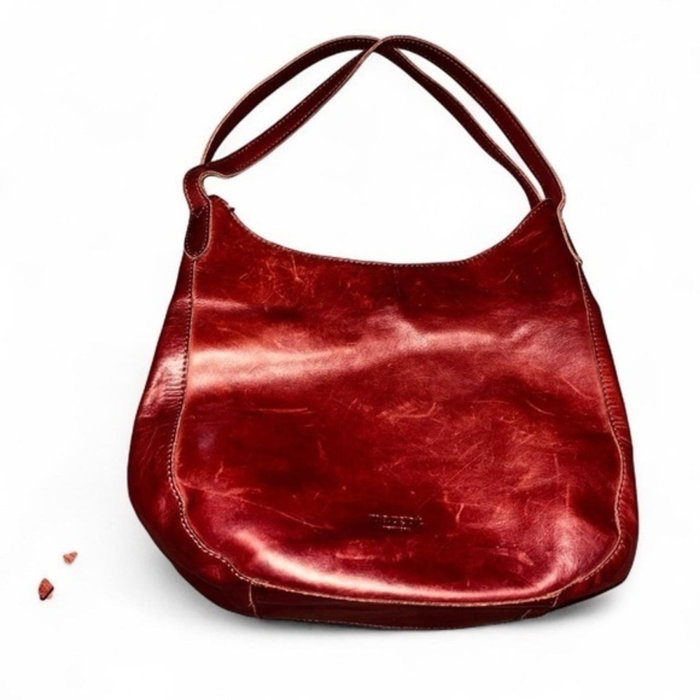 MARGOT Rich Brown Leather Hobo Shoulder Bag
